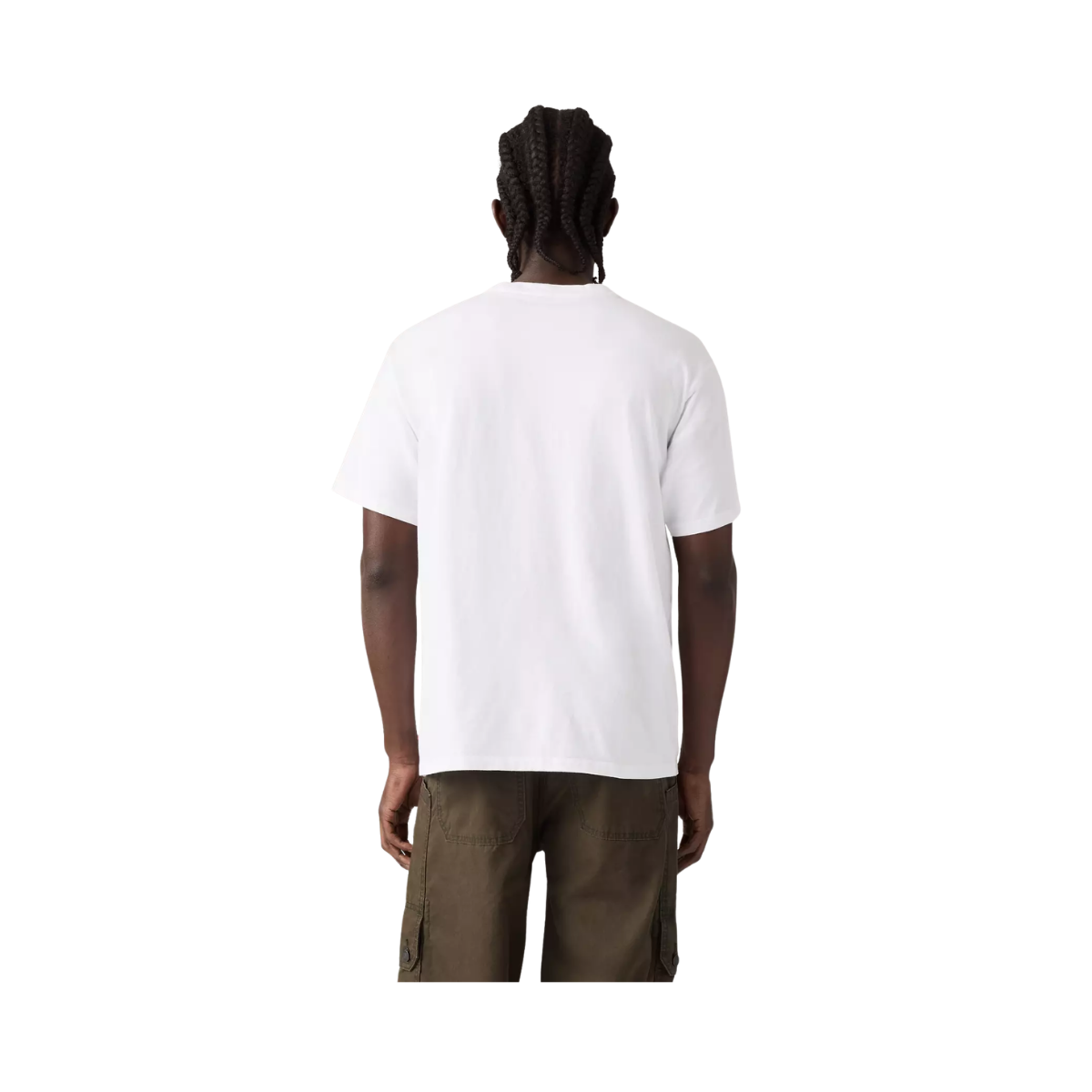 Graphic Vintage Fit Tee - Button Your Fly White