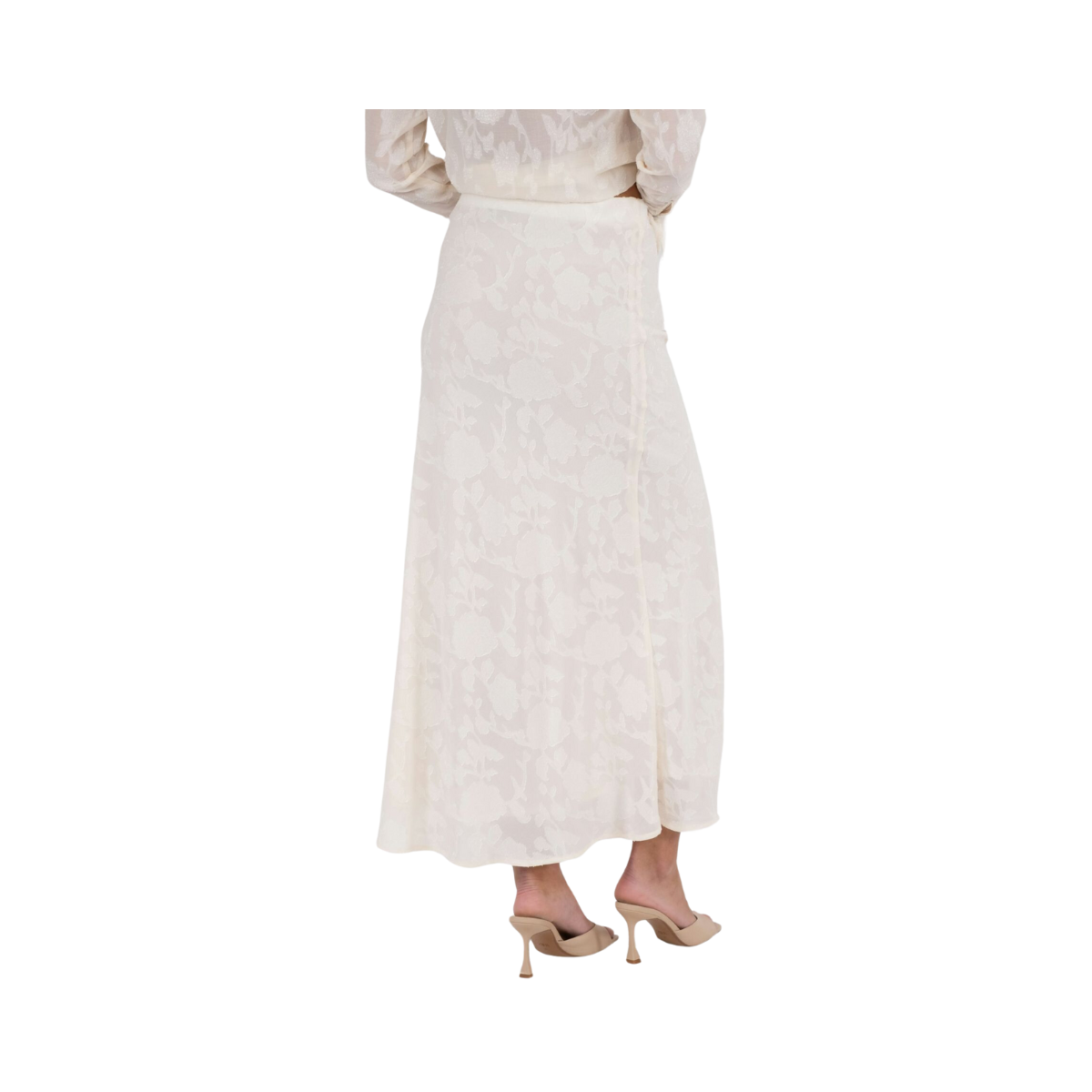 Vinza Burnout Skirt - 121 Off White