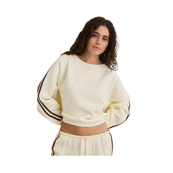 Contrast Sweatshirt - CREAM
