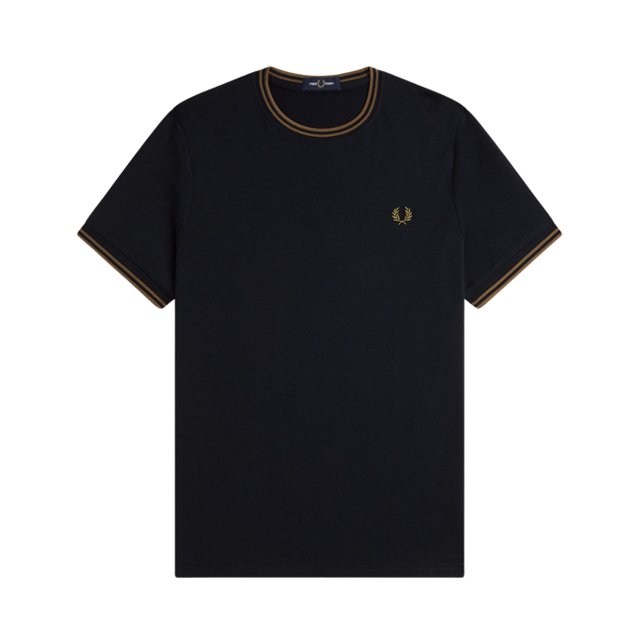 Twin Tipped T-Shirt - Navy/Bronze