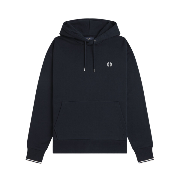 Tipped Hooded Sweatshirt - Navy