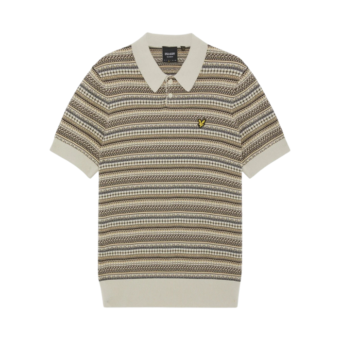 Fairisle SS Polo - Cove