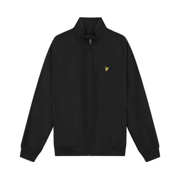 Funnel Neck Shell Jacket - Jet Black