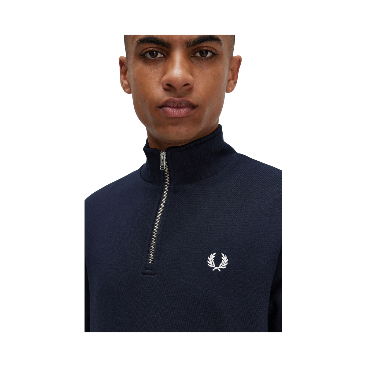 HALF ZIP SWEATSHIRT - Navy