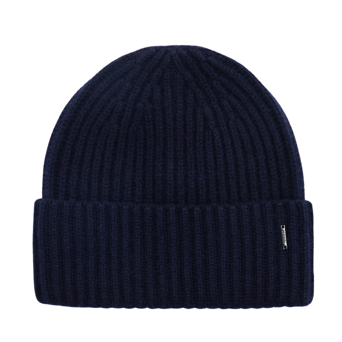 Alba Cashmere Beanie - Navy