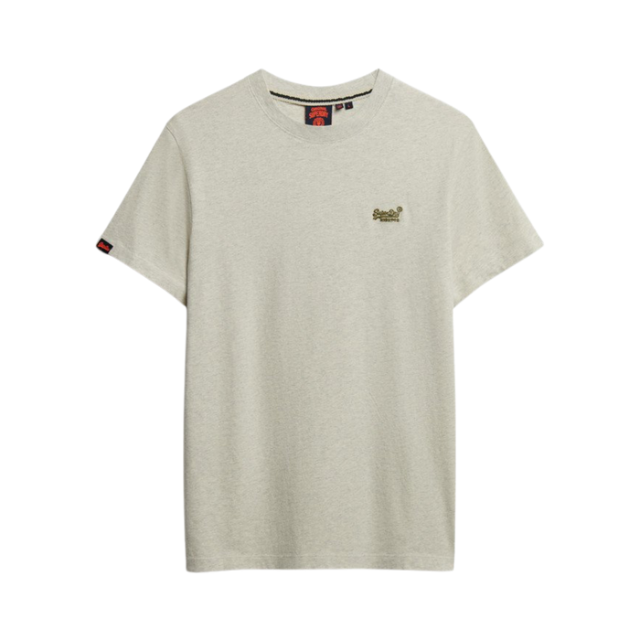 Essential Logo EMB Tee - Straw Grey Marl