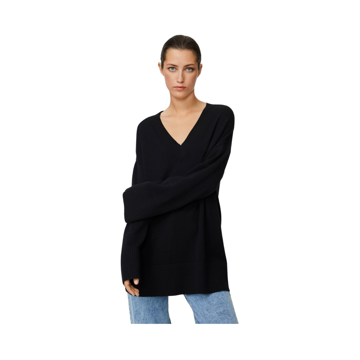 Odanna Rachelle V-Pullover - Black