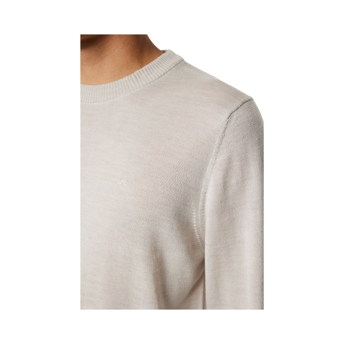 Keane Merino Crew Neck Sweater - Beige