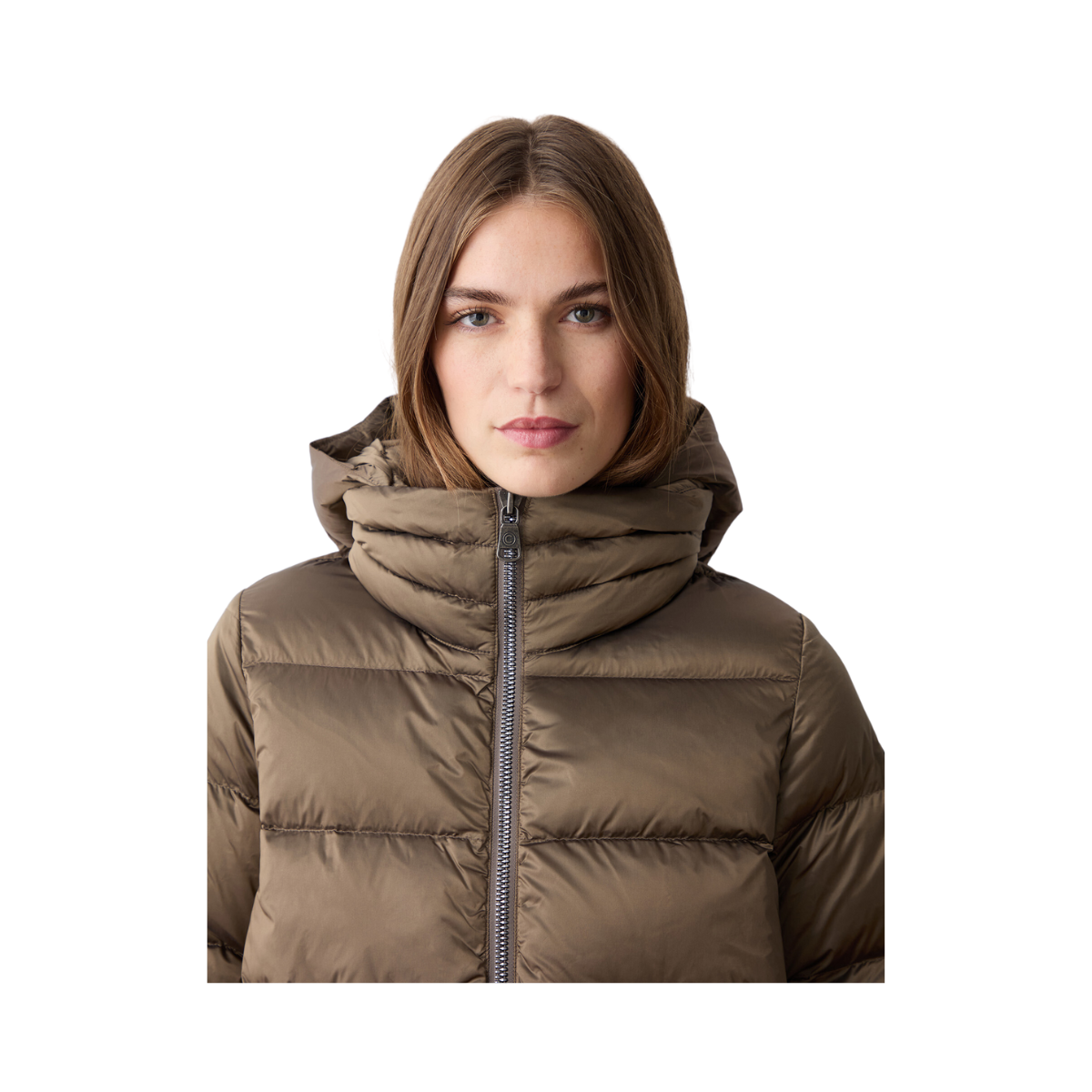 LADIES DOWN JACKET - Brown