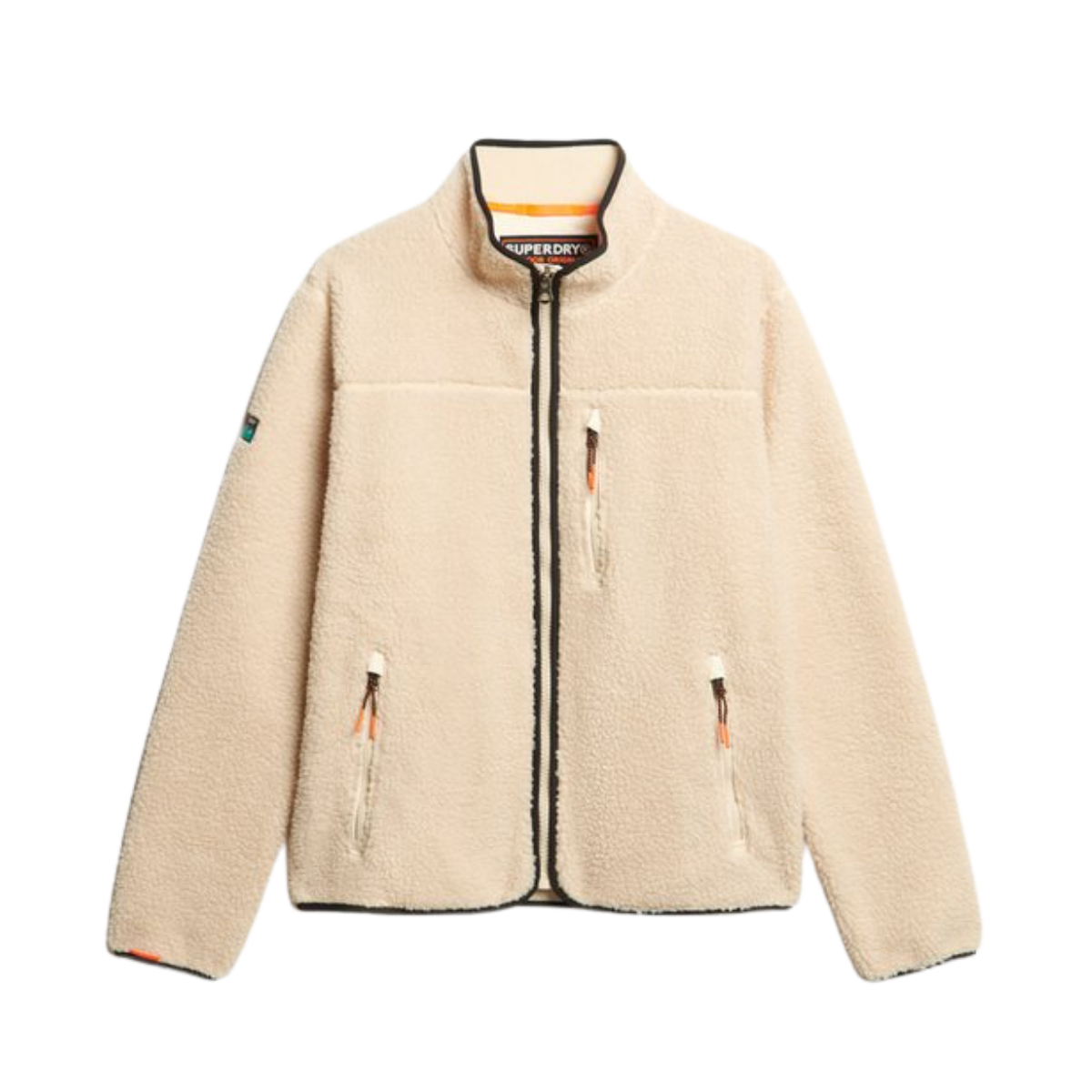 Outdoor Full Zip Fleece - Oatmeal Beige