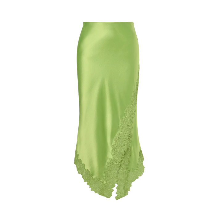 Heylin Lace Midi Skirt - Lime