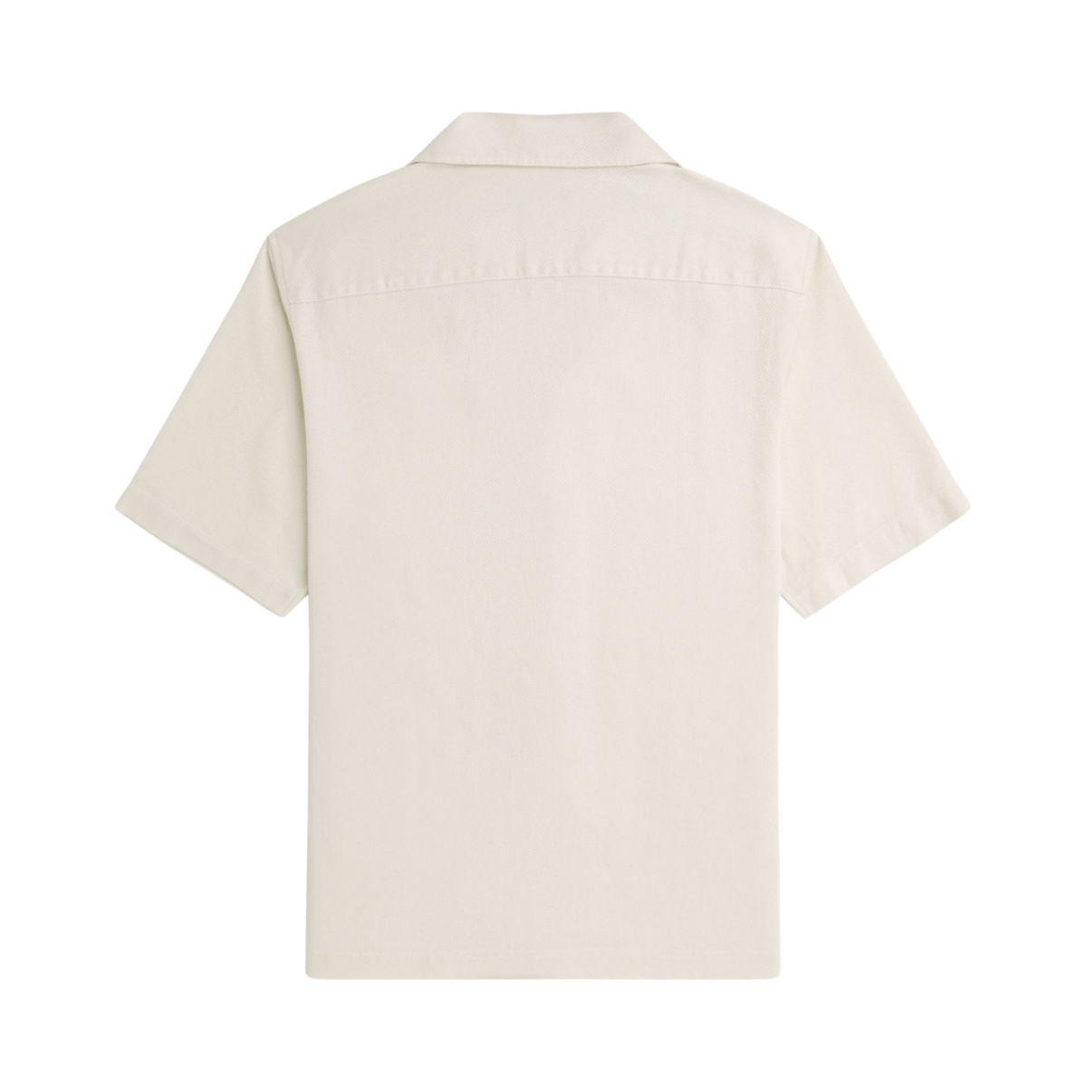 Pique Txtr Rev Collar Shirt - Ecru