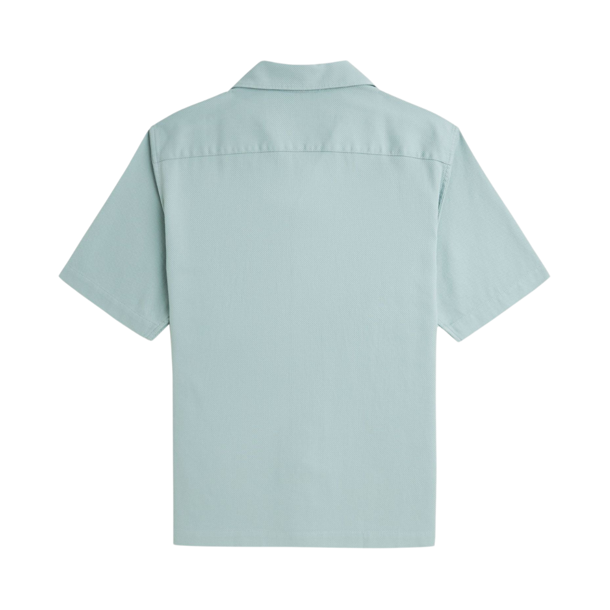 Pique Txtr Rev Collar Shirt - Silver Blue