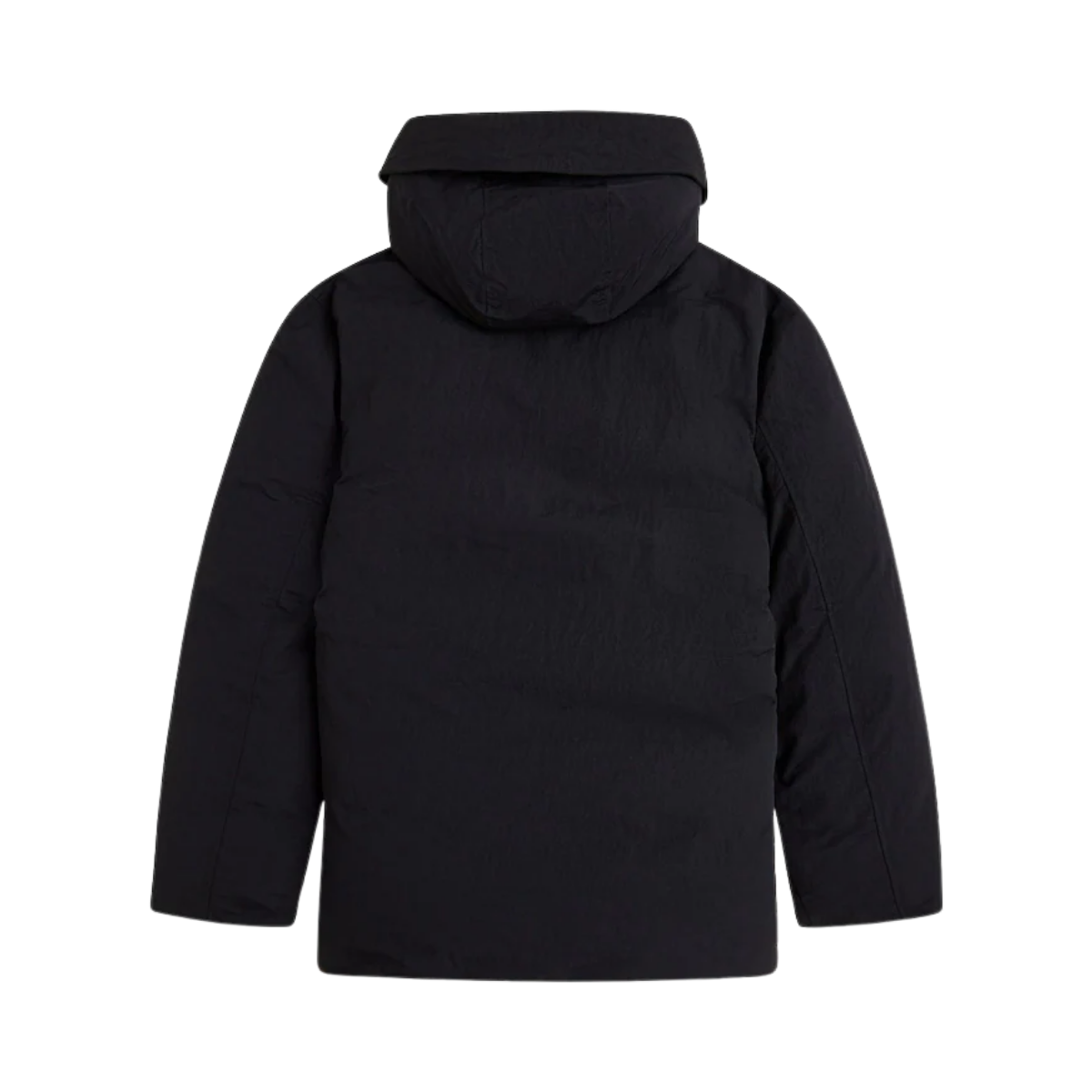 Padded Patch Pocket Parka - Black