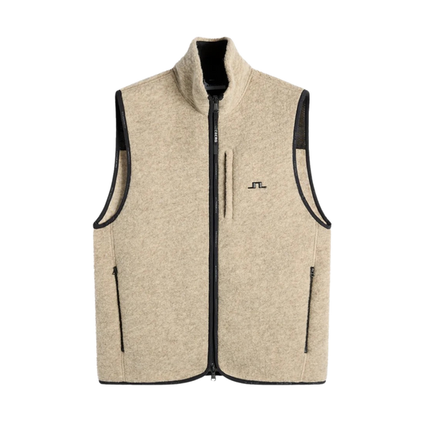 Duncan Wool Fleece Vest - Moonbeam