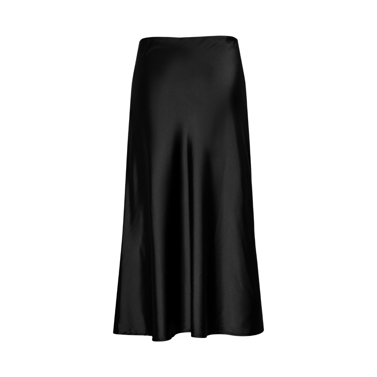 YASPella Highwaist Midi Skirt - Black