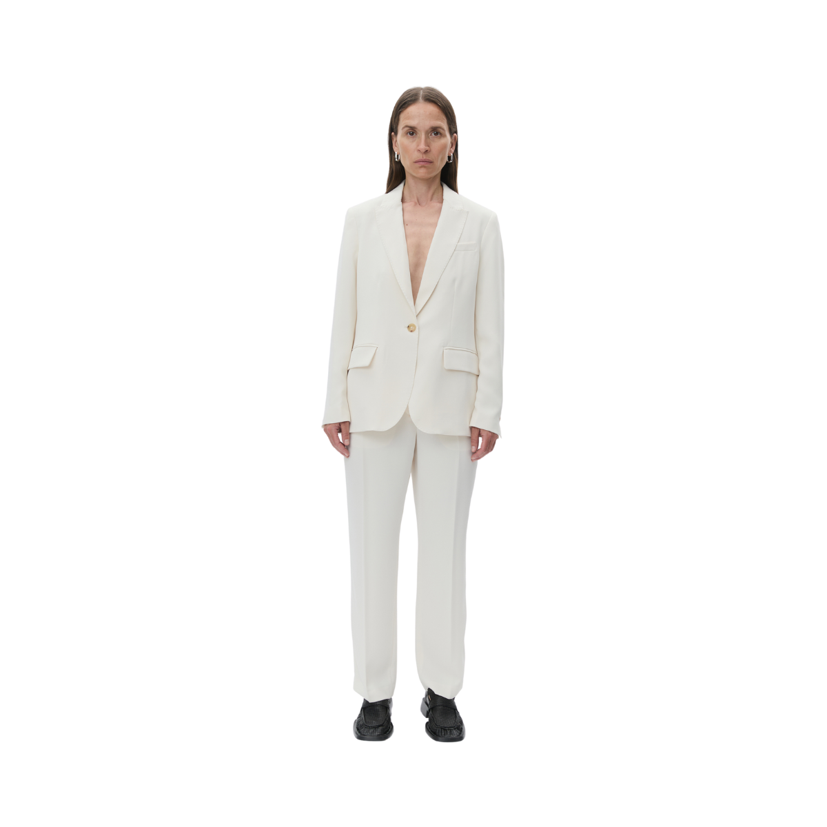 Hector Classic Gabardine Blazer - Ivory Shade