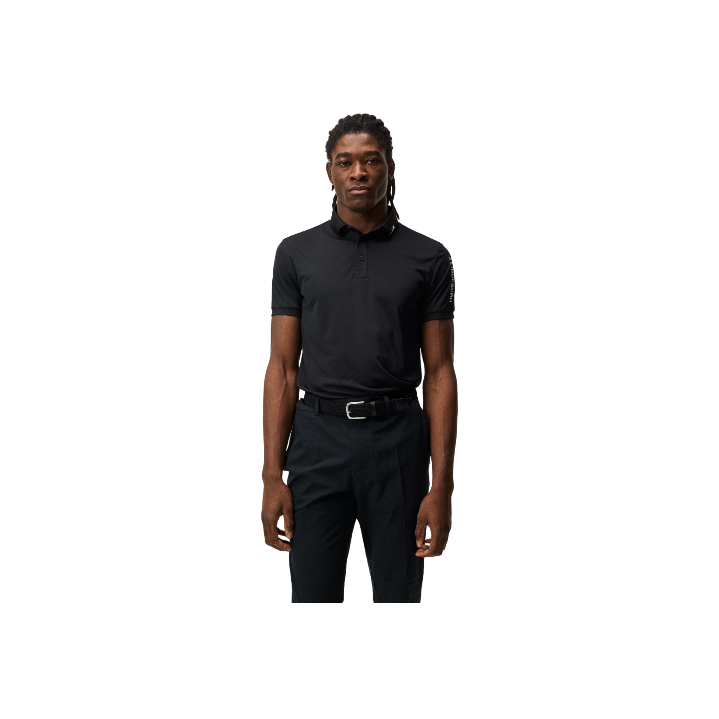 Tour Tech Reg Fit Golf Polo - Black