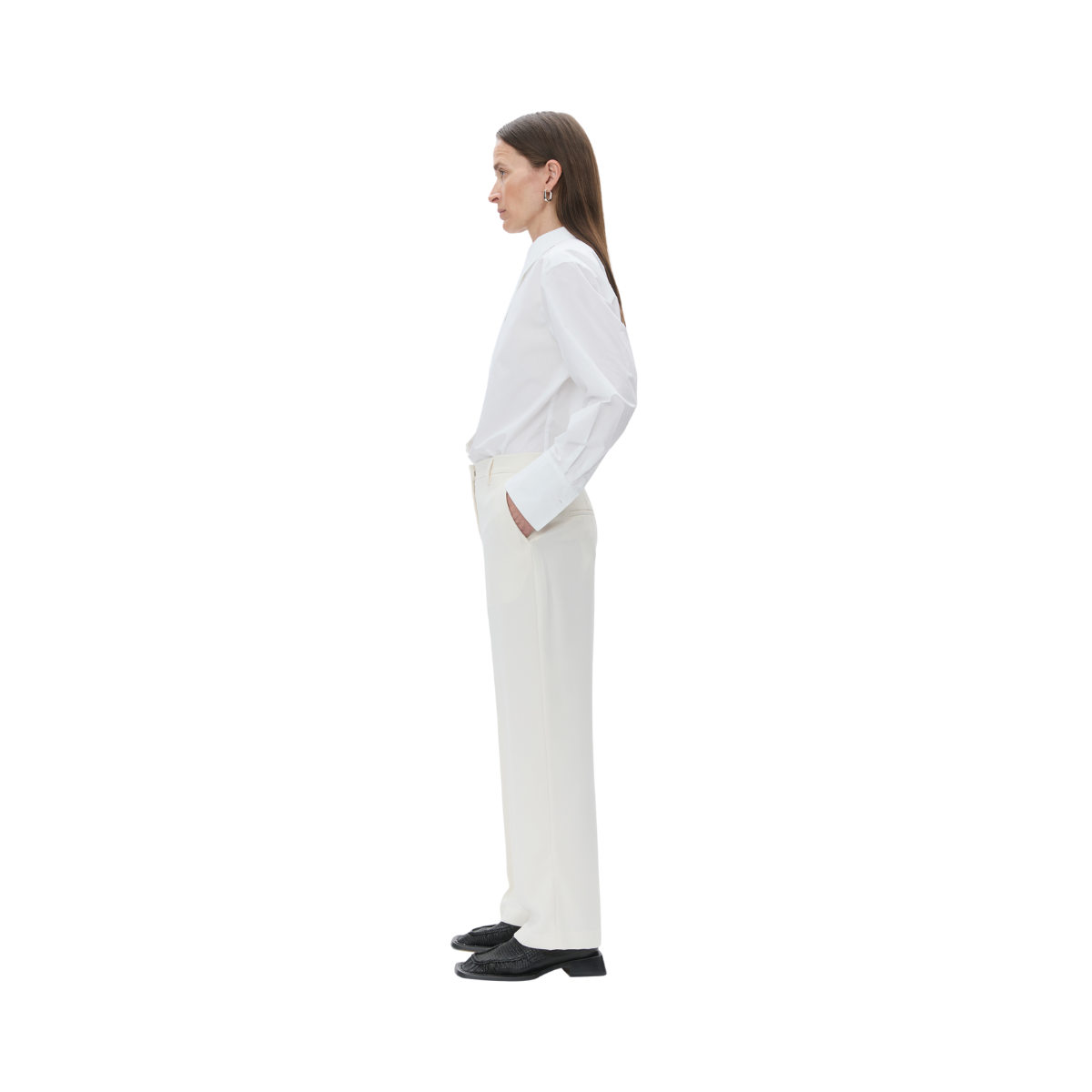 Classic Lady Classic Gabardine Pants - Ivory Shade