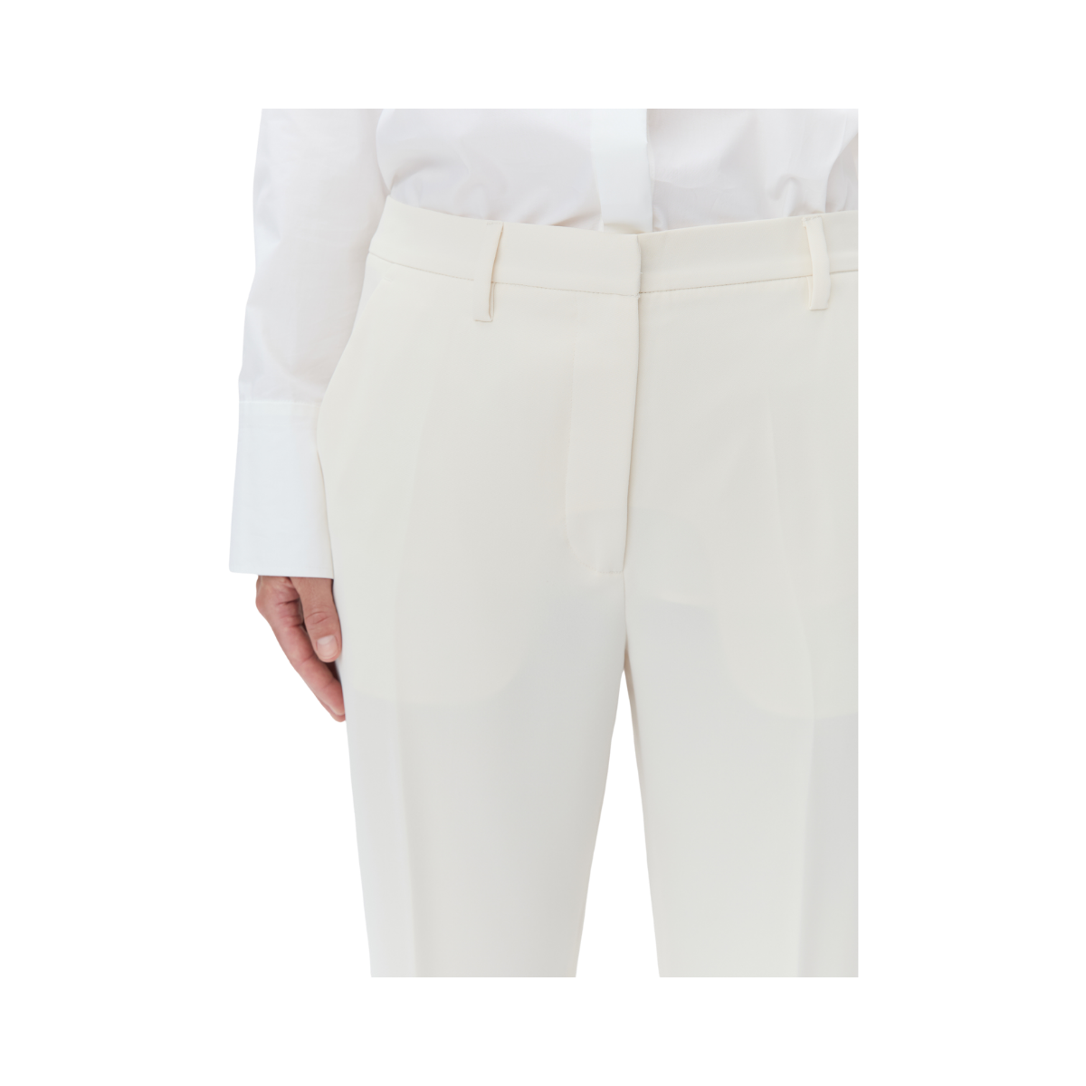 Classic Lady Classic Gabardine Pants - Ivory Shade