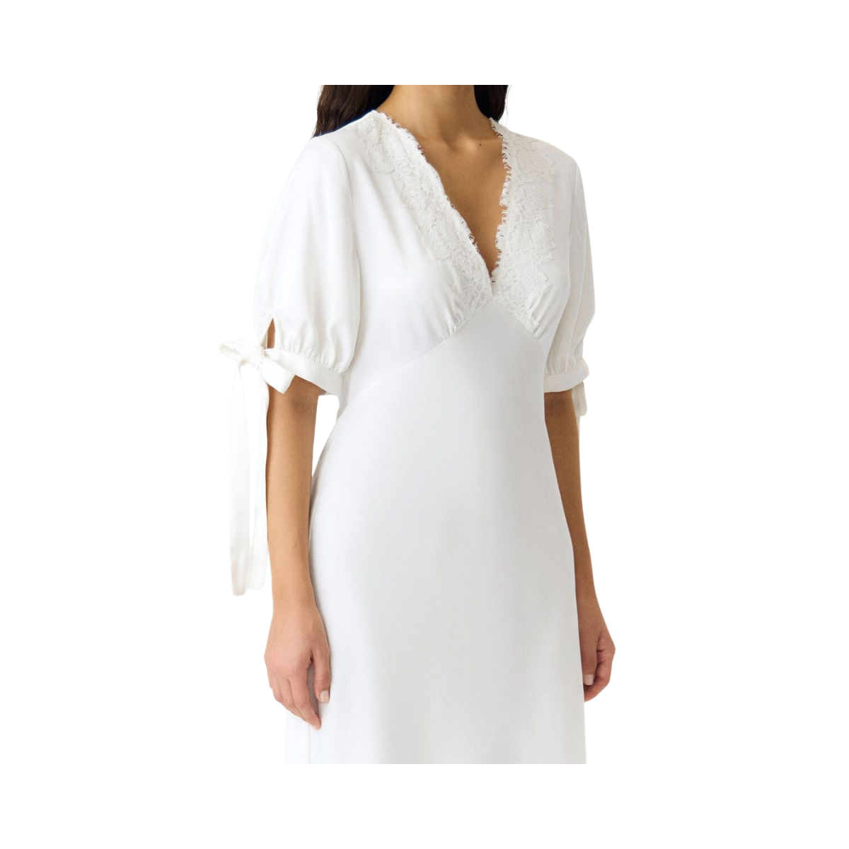 YASPella 2/4 Long Dress - Pristine