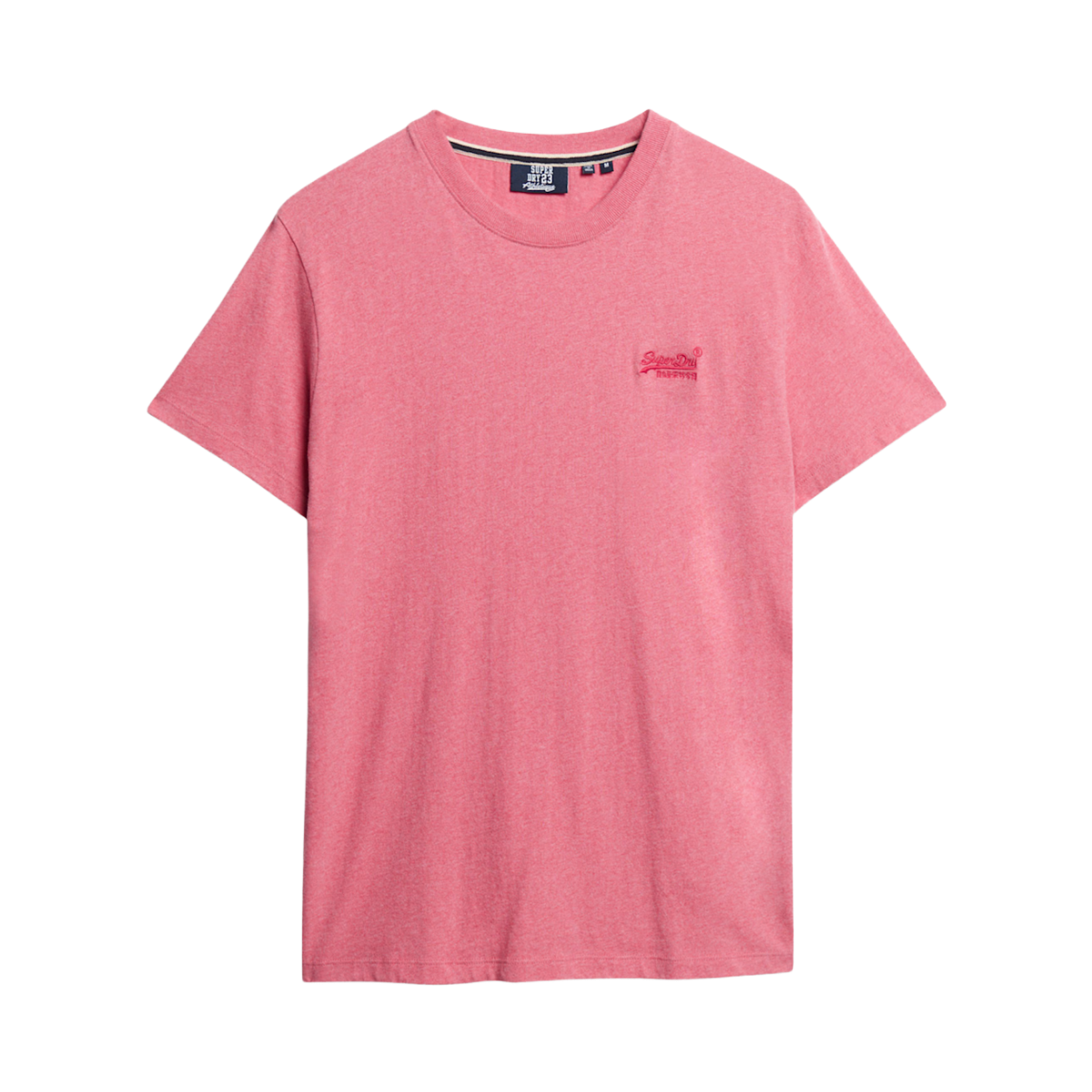 Essential Logo EMB Tee - Punch Pink Marl
