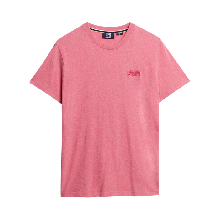 Essential Logo EMB Tee - Punch Pink Marl