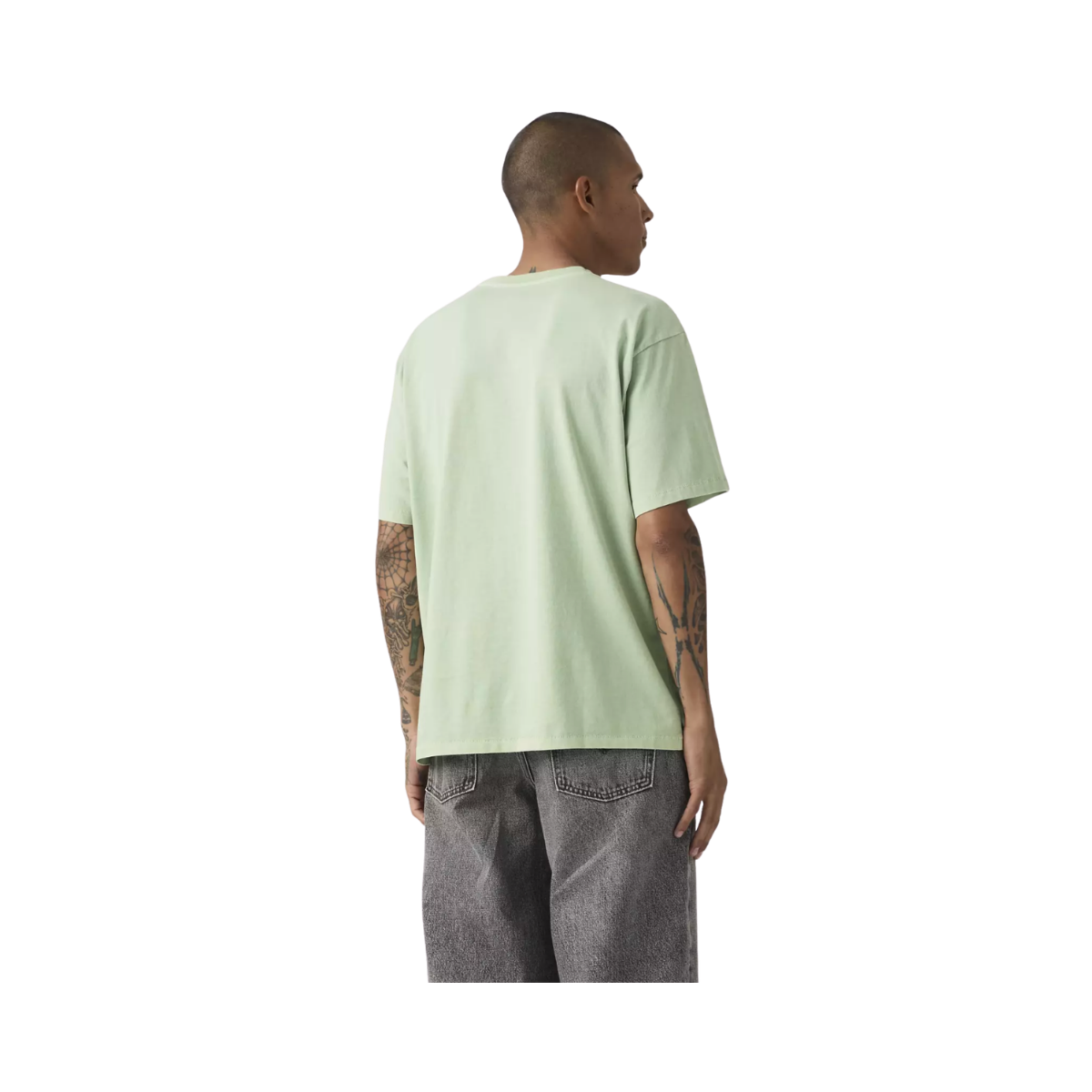 Red Tab Vintage Tee - Garment Dye Cameo Green