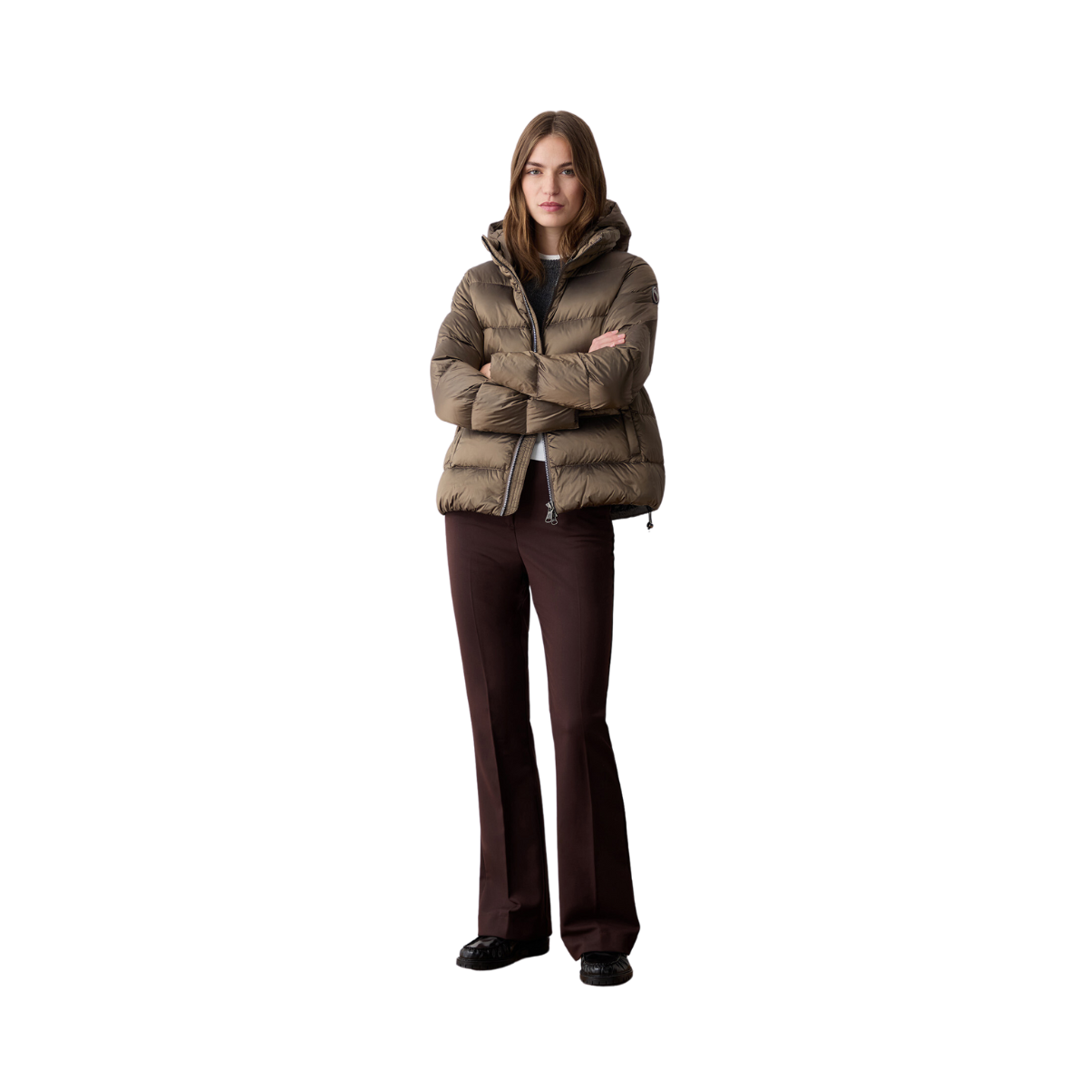 LADIES DOWN JACKET - Brown