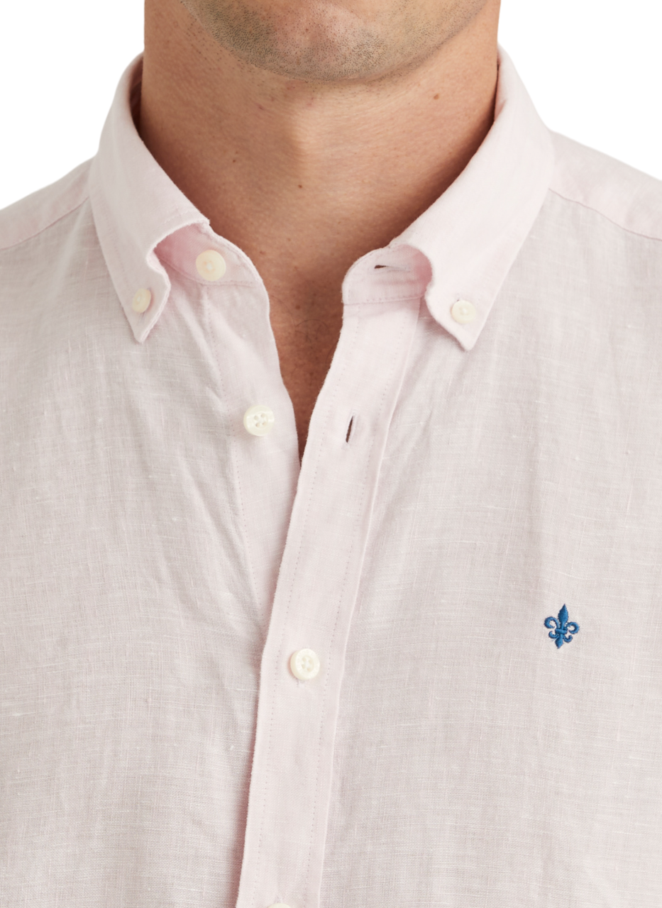 Douglas Linen Shirt - Pink