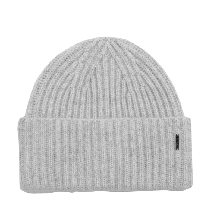Alba Cashmere Beanie - Medium Grey