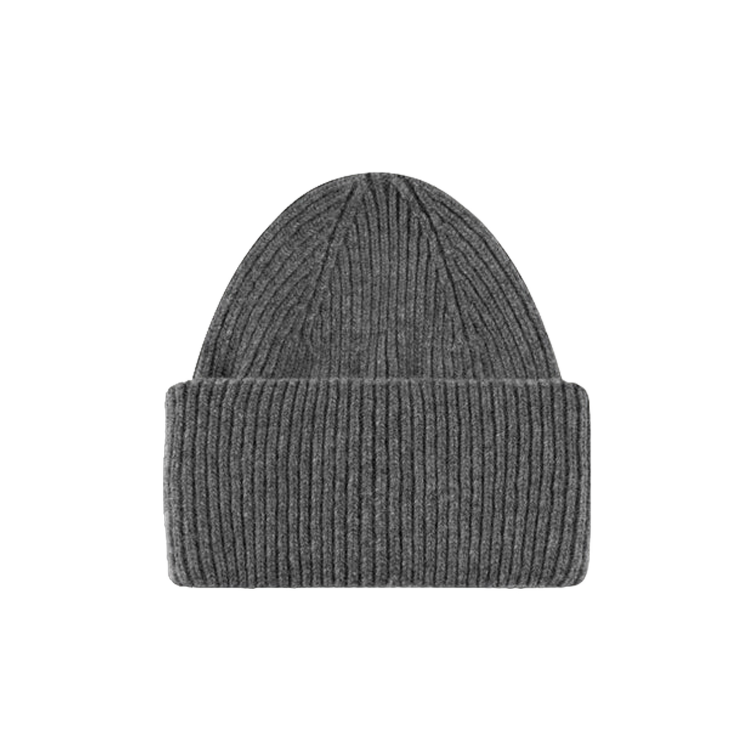 Big Rib Beanie - Dark Grey Melange