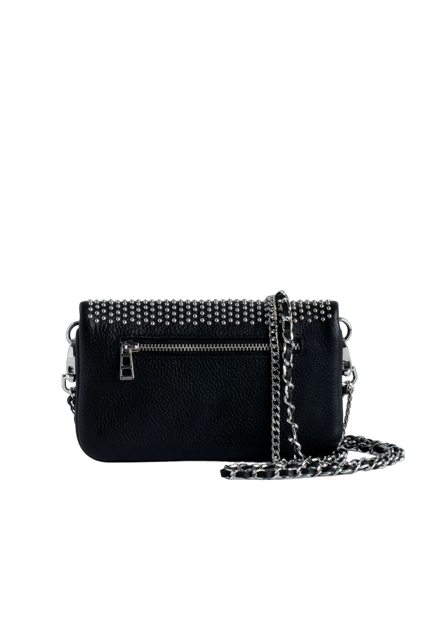 Rock Nano Dotted Swiss Clutch - Black