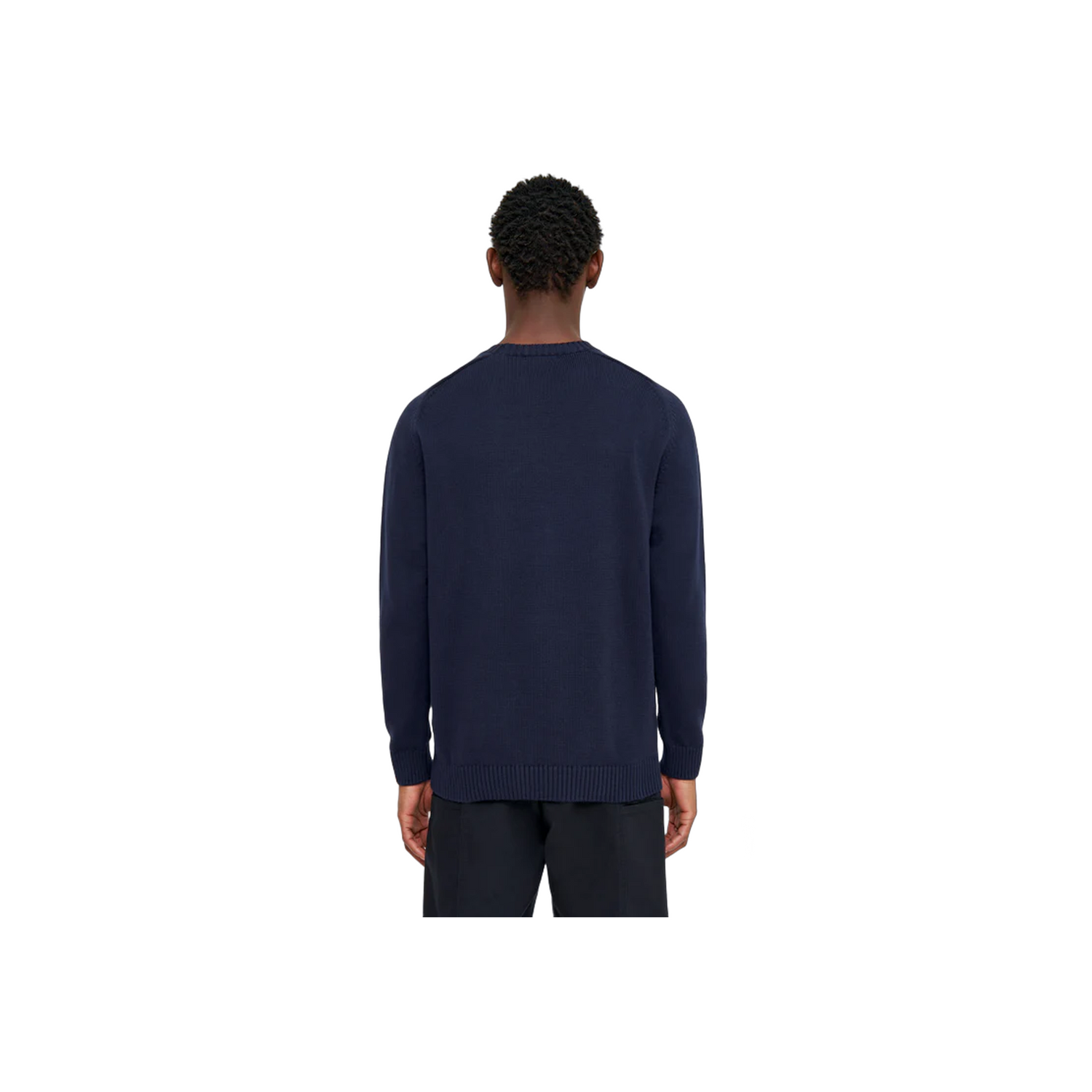 Plain Knitted Crewneck - Night Sky