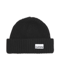 Structured Rib Beanie - Black