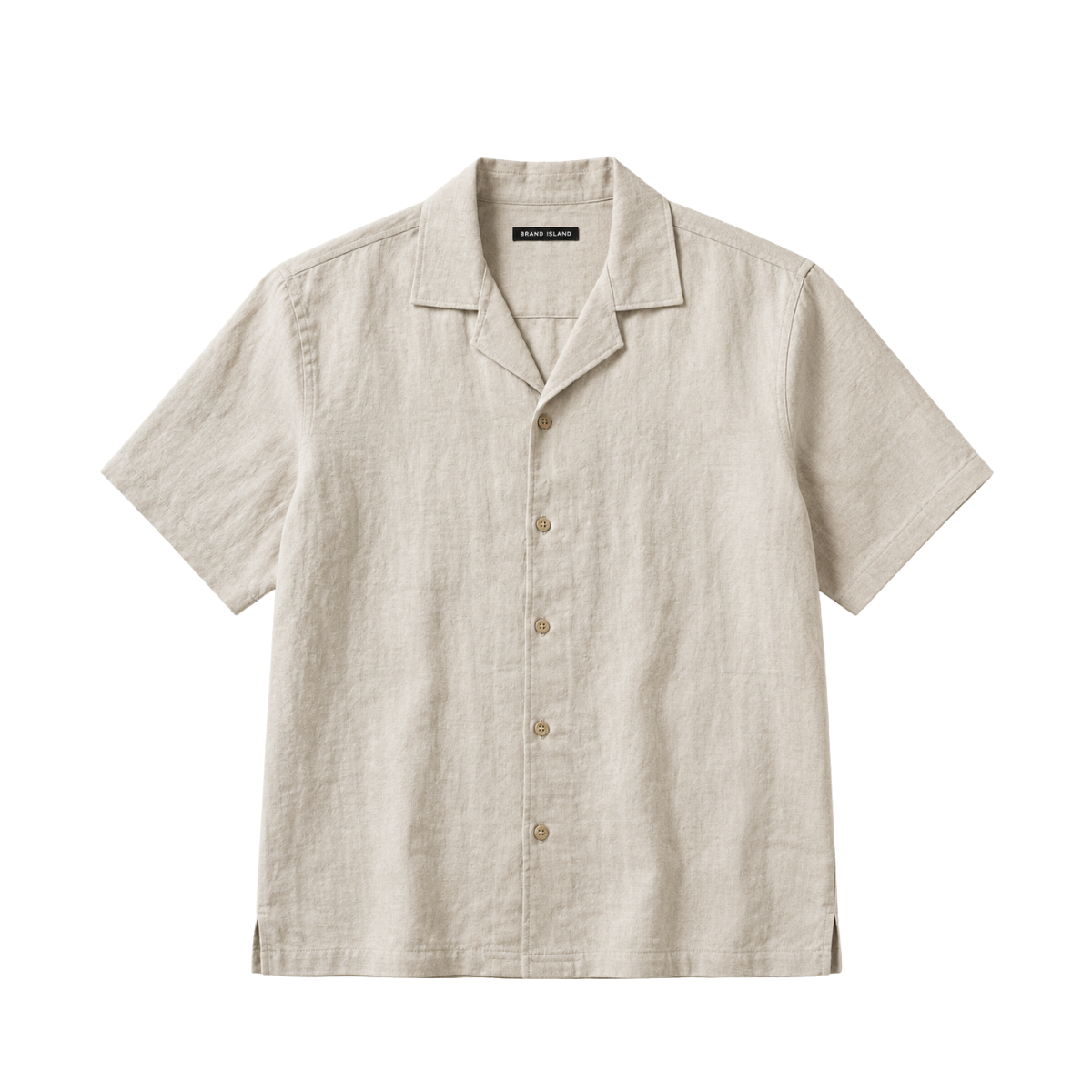 Elviro Linen S/S Shirt - Ecru