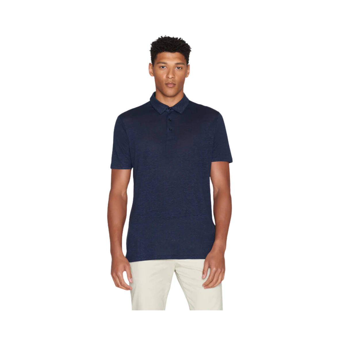 Linen polo - Total Eclipse