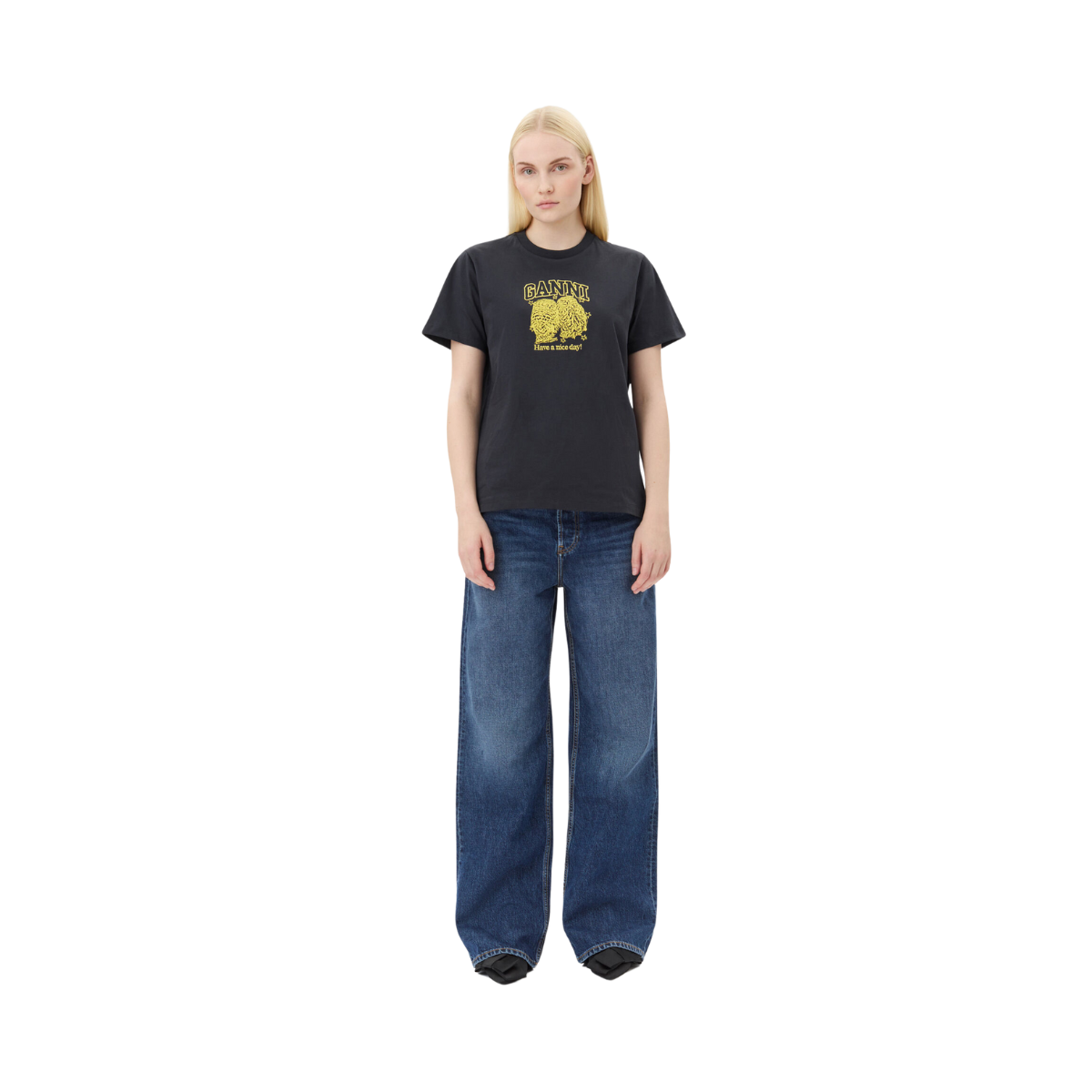 Basic Jersey Owls Relaxed T-shirt - PHANTOM