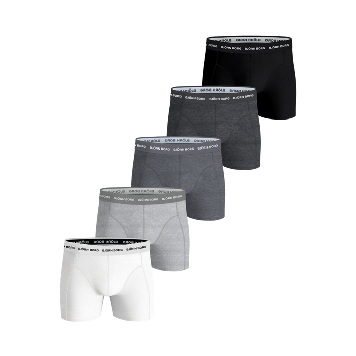 Cotton Stretch Boxer 5P - Grey Mix
