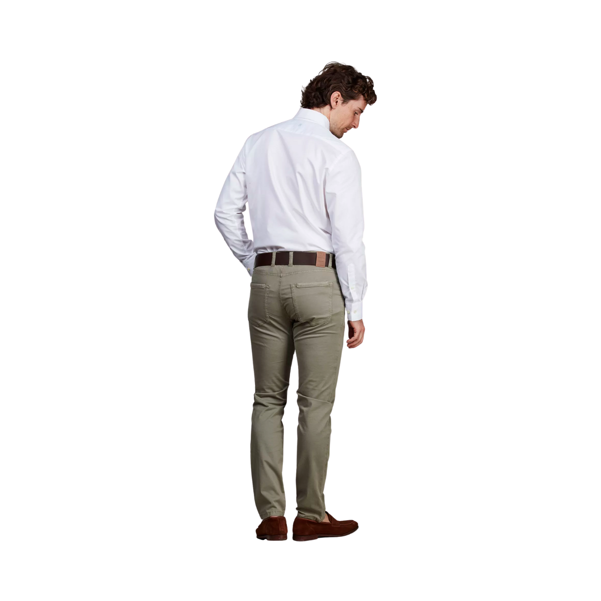 5-PKT CUT'N SEW AERODYN STRETCH - KHAKI GREEN