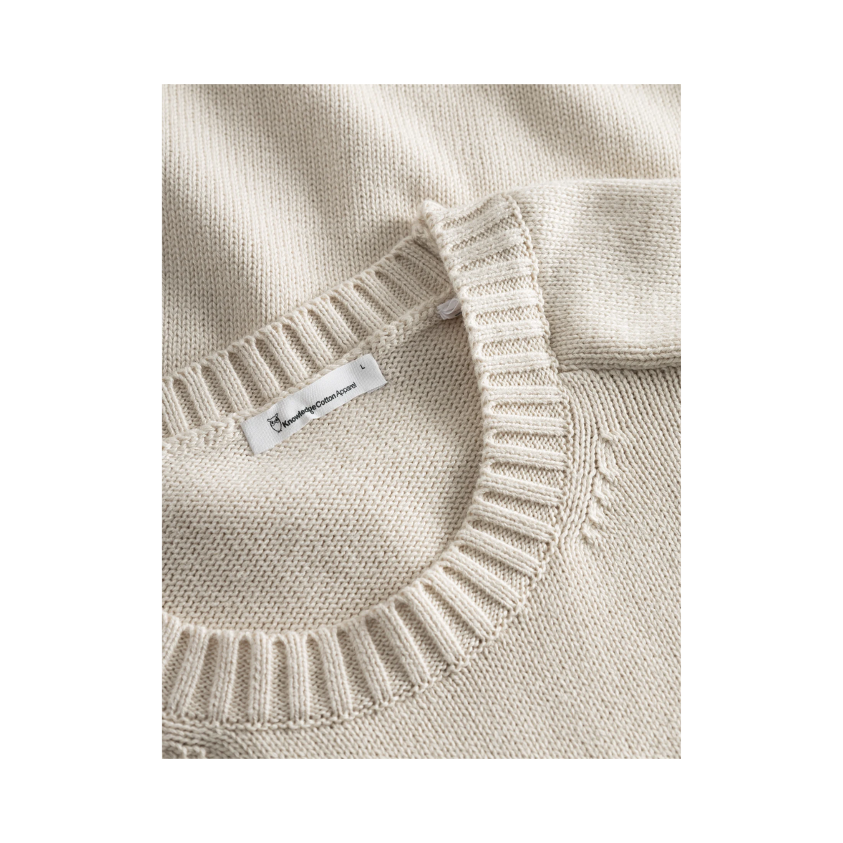 Plain Knitted Crewneck - Buttercream
