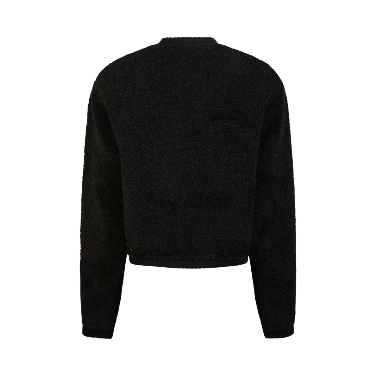 Limo Fluffy Knit Cardigan - Black