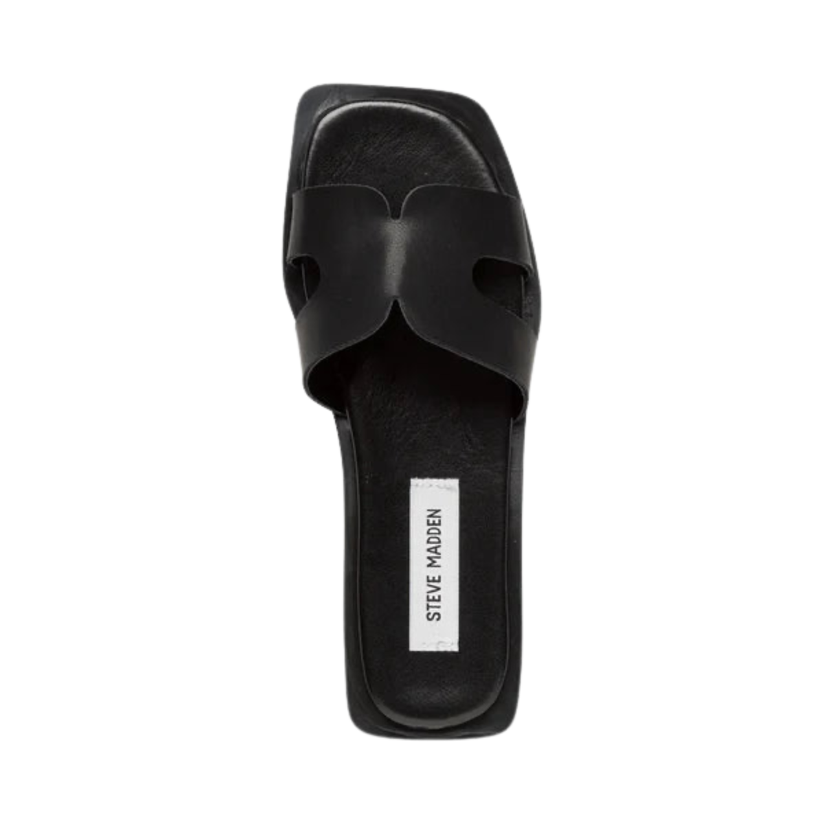 Sofia Slides - BLACK LEATHER