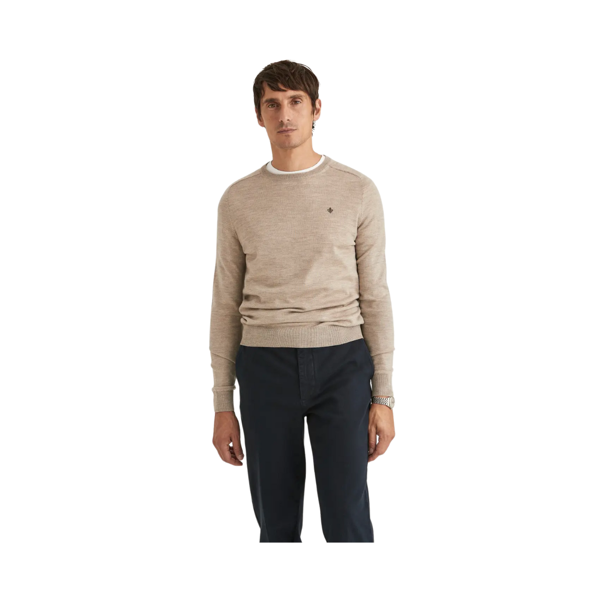 Merino Oneck - Beige