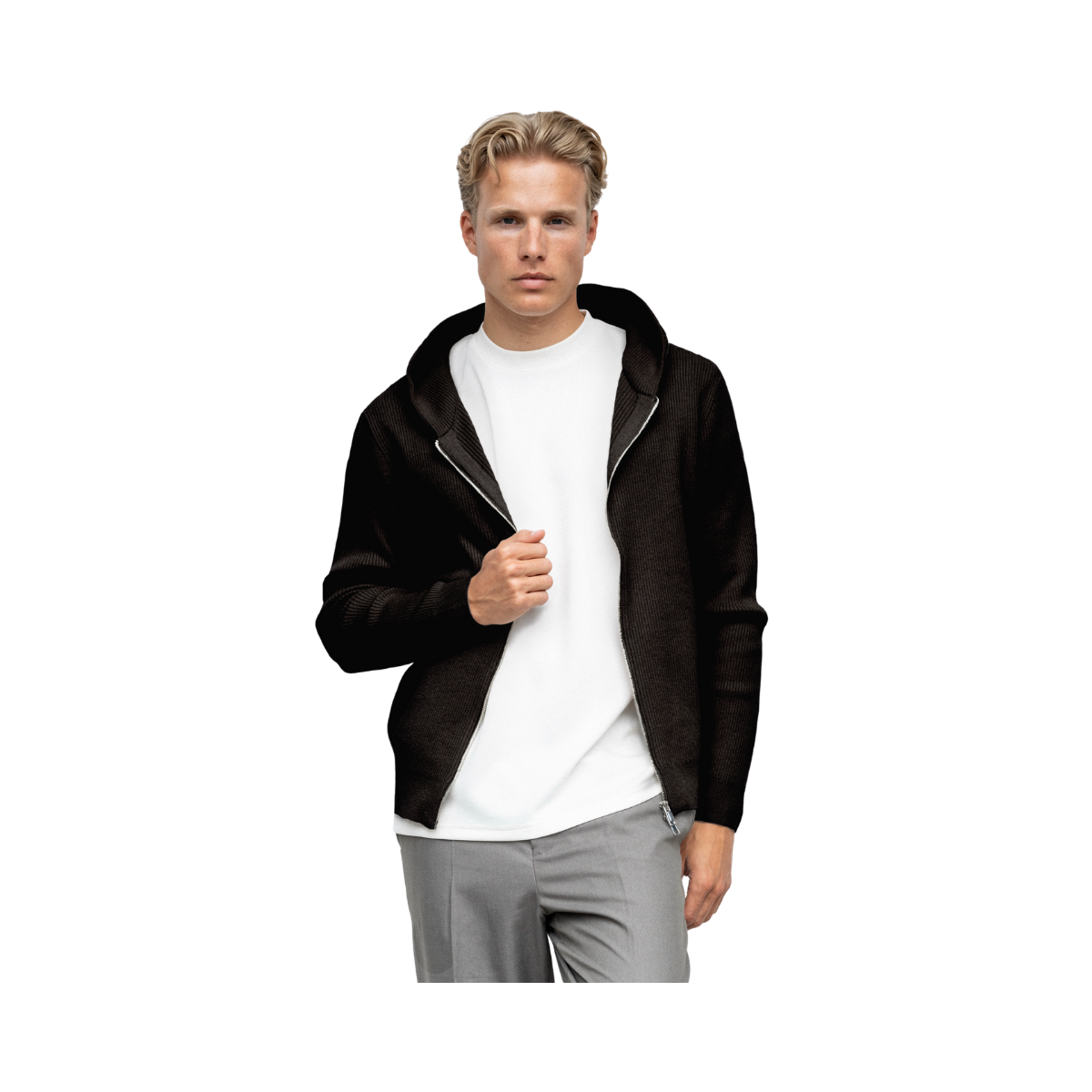 Miyagi Hoodie Knit - Black