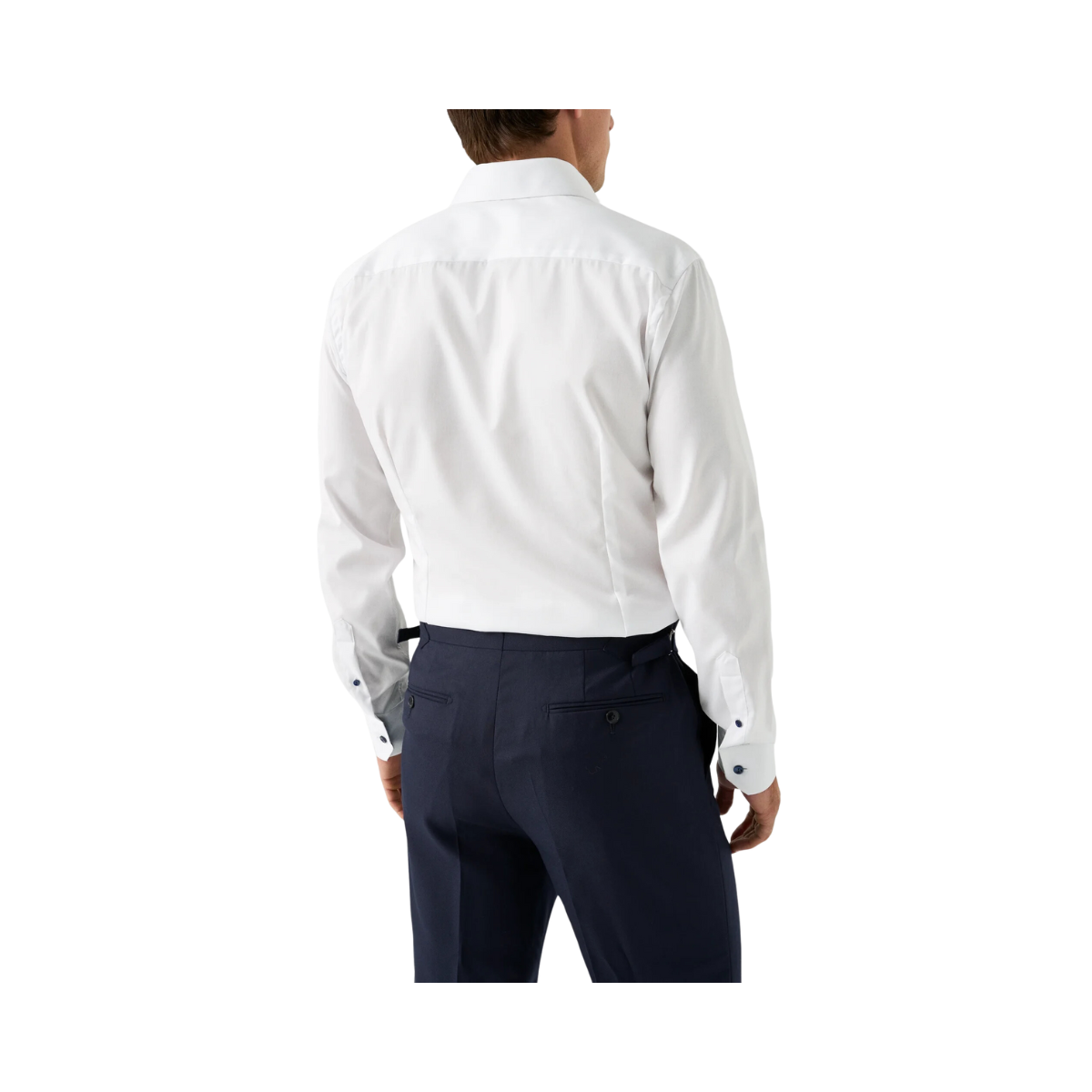 Floral Effect Signature Twill - White