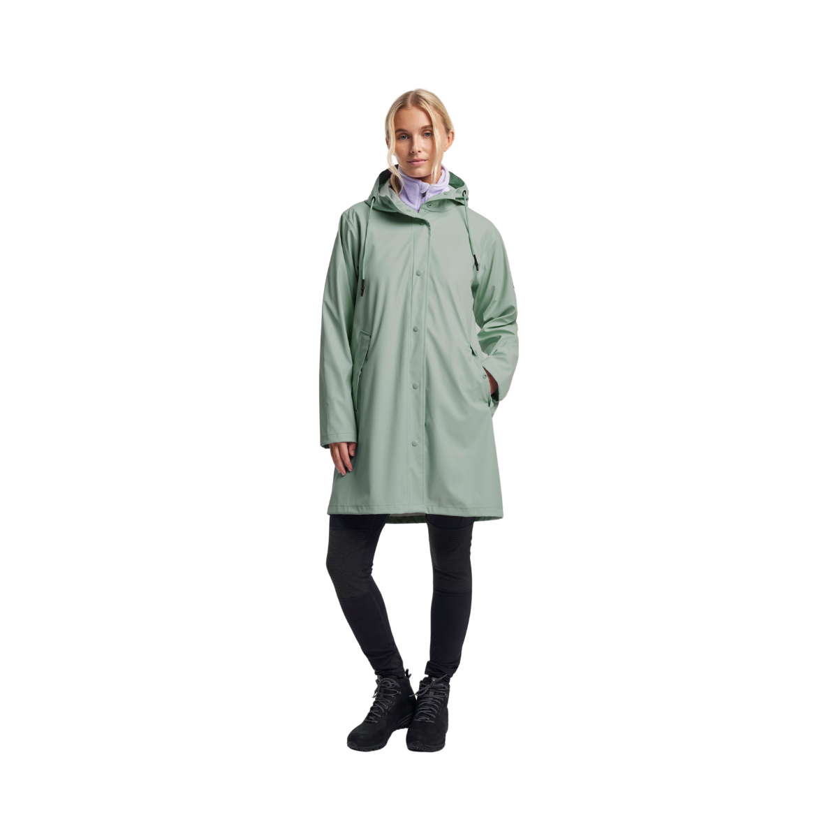 Apelviken PU Coat W - Slate grey