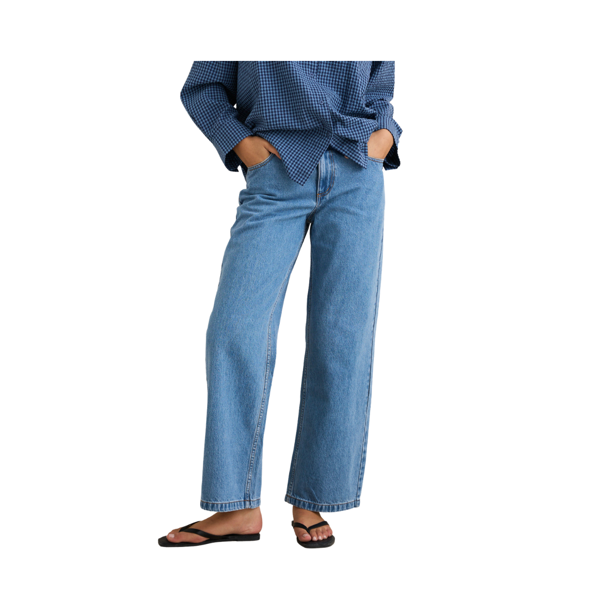Louise Wide Leg Pant - Indigo