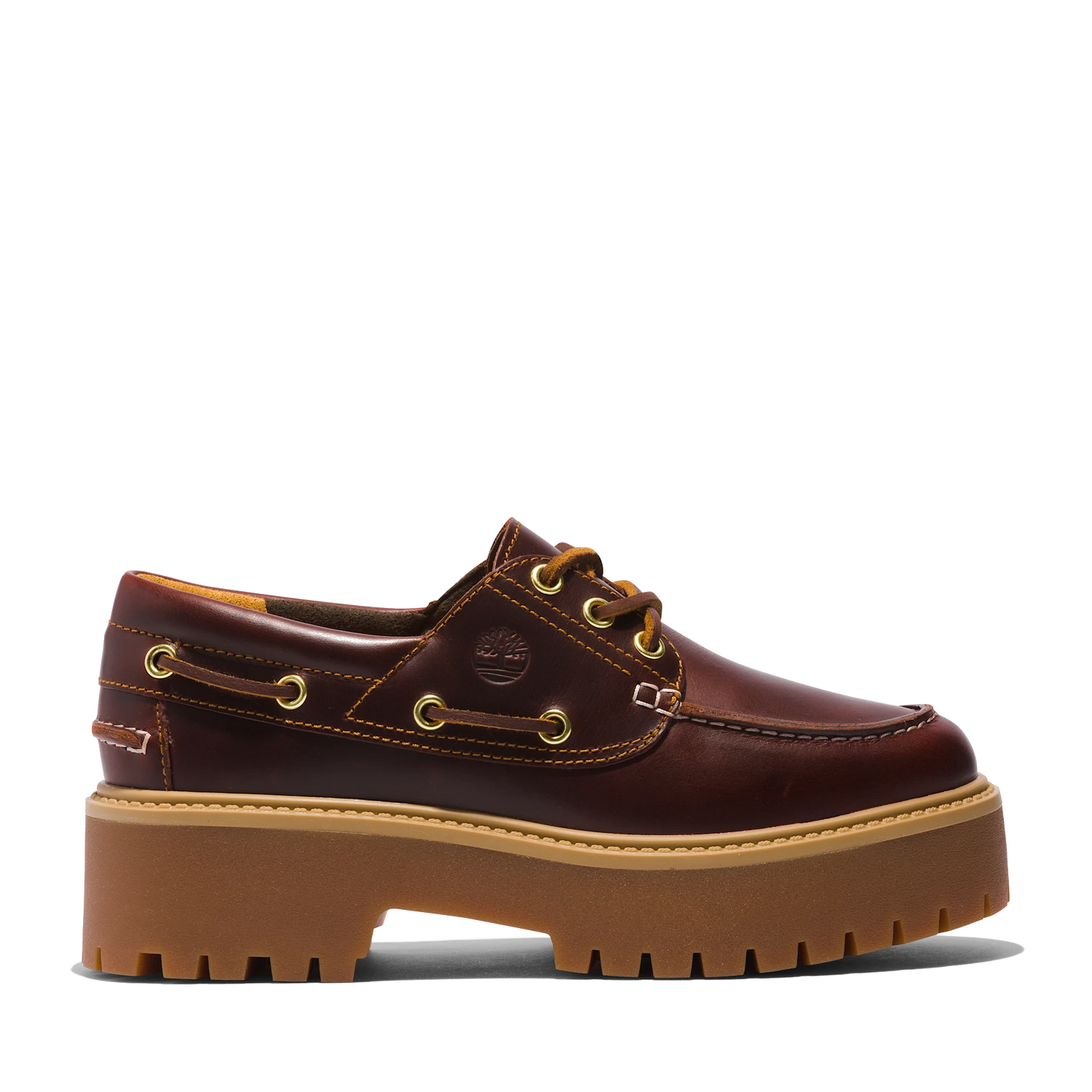Stone Street Platform Boat Shoe - 571 Rootbeer