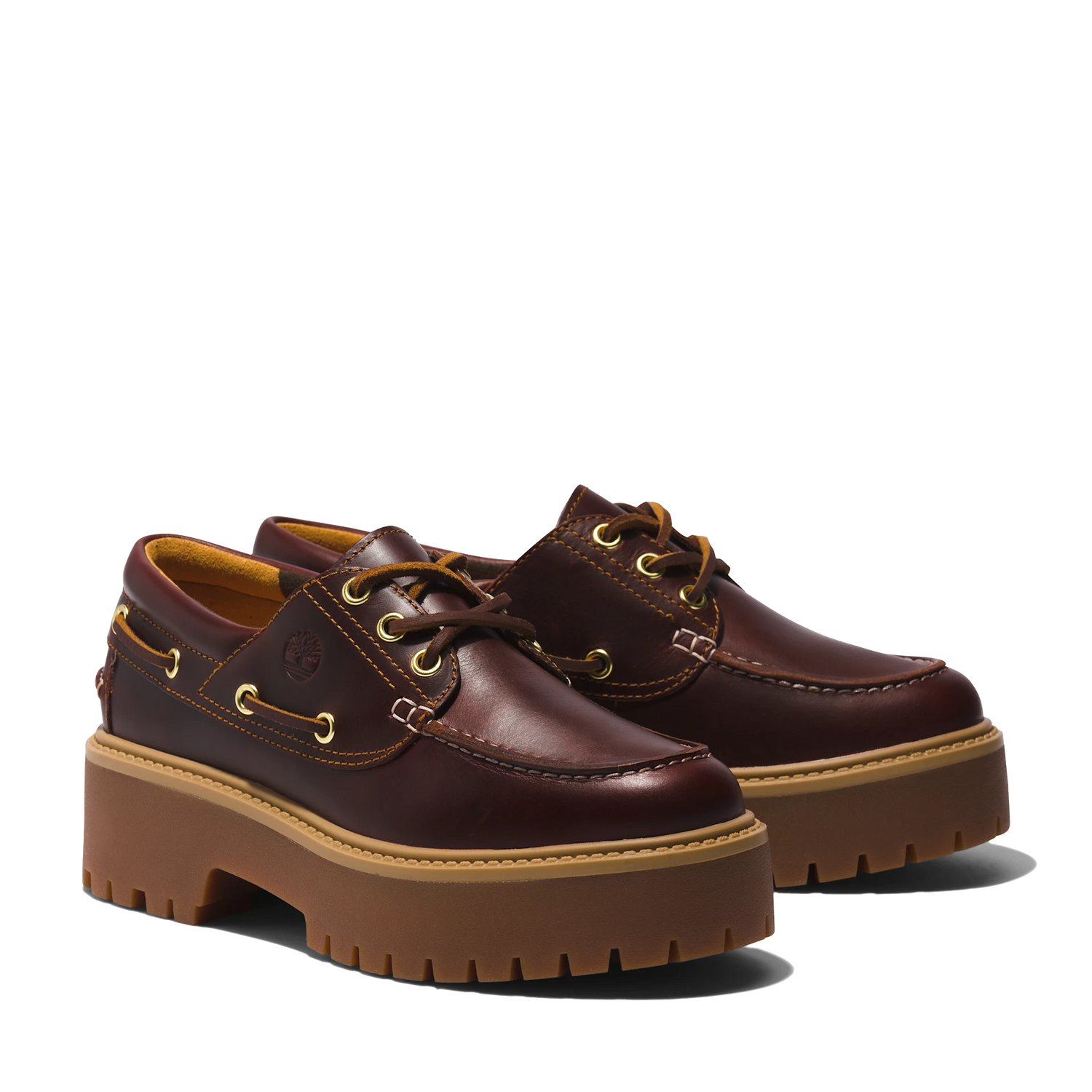 Stone Street Platform Boat Shoe - 571 Rootbeer